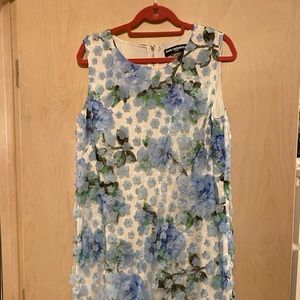 Designer hydrangea dress.